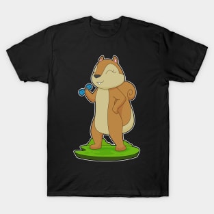 Squirrel Fitness Dumbbell T-Shirt